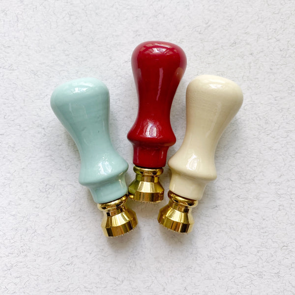 Button Macaron Handle Wax Seal Stamp