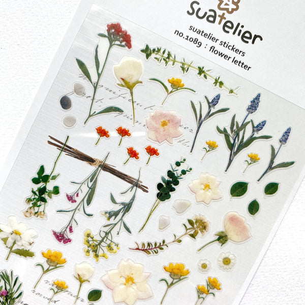 Suatelier Sticker - Flower Letter