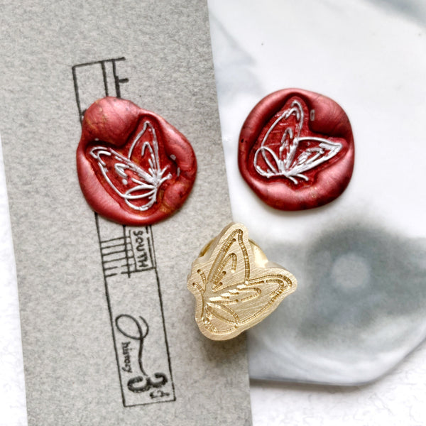 Butterfly Wood Handle Wax Seal Stamp