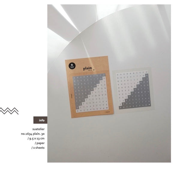 Suatelier Plain 30 Sticker