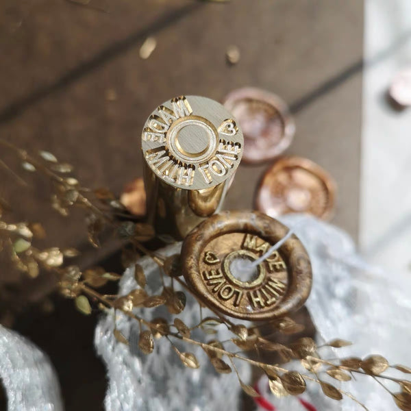 Made With Love Brass Wax Seal Stamp - 15mm