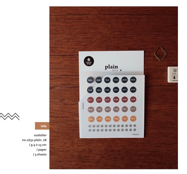 Suatelier Plain 28 Sticker