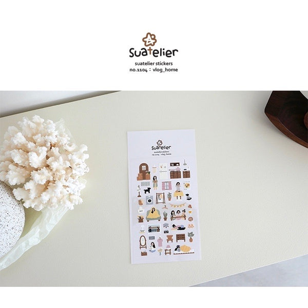 Suatelier Sticker - Vlog_Home