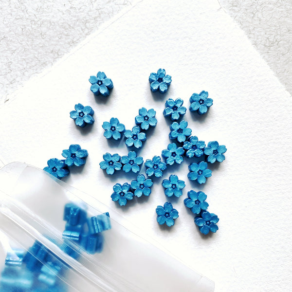 Sakura Wax Seal Beads - Royal Blue