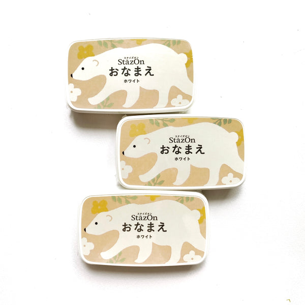 Stazon Onamae White Ink Pad