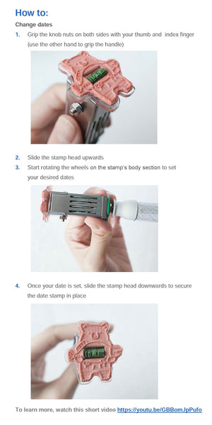 Takahata Bear with Fish Date Stamp