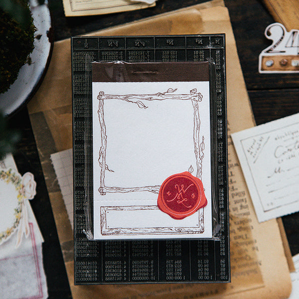 OURS Branch Frame Letterpress Label Book