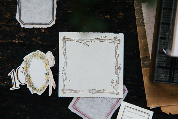 OURS Branch Frame Letterpress Label Book