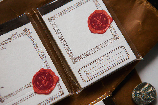 OURS Wooden Frame Letterpress Label Book