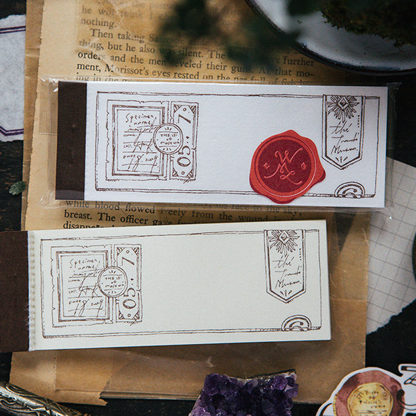 OURS Slide Glass Letterpress Label Book