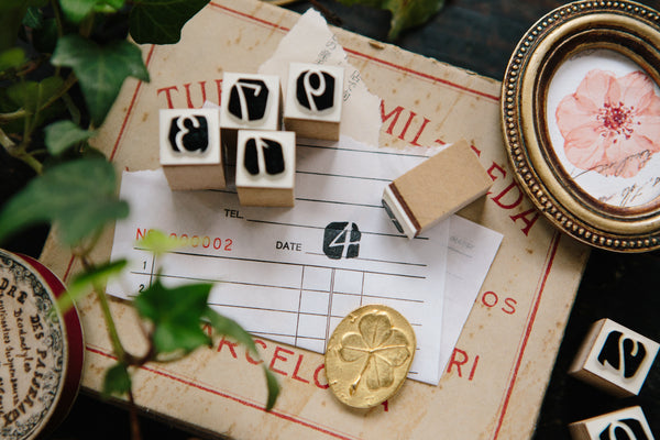 OURS Number Rubber Stamp Set