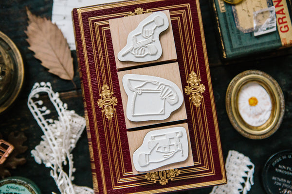 OURS Hand Wood Stamp Set A