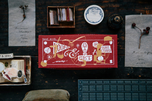 OURS Hand Wood Stamp Set A