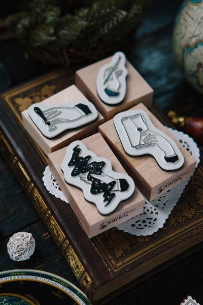OURS Hand Wood Stamp Set B