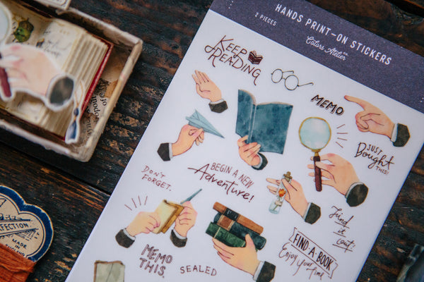 OURS Hands Print-on Stickers