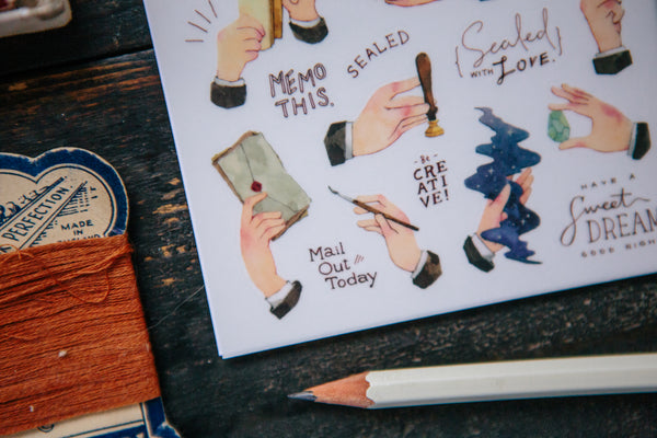 OURS Hands Print-on Stickers