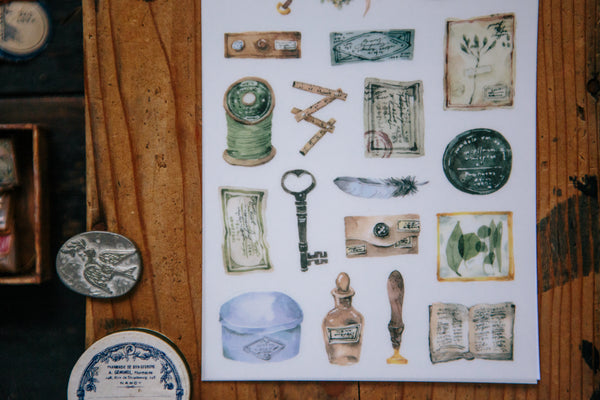 OURS Antiques Print-on Stickers