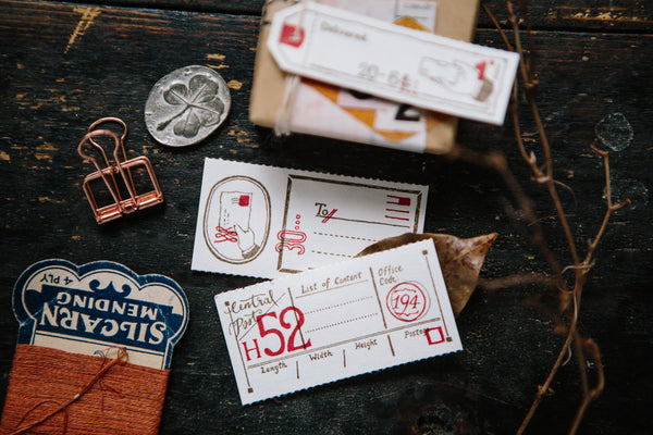 OURS Postal Letterpress Label Book