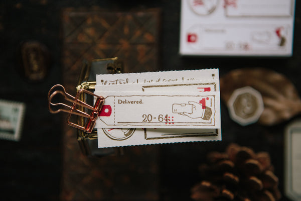 OURS Postal Letterpress Label Book