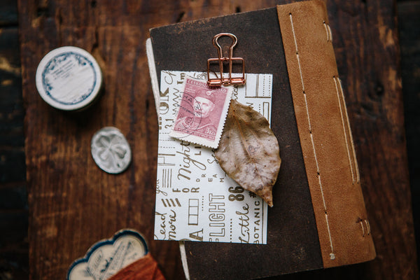 OURS Script Letterpress Label Book