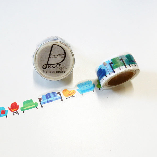 Round Top x Space Craft Washi Tape - Sofa