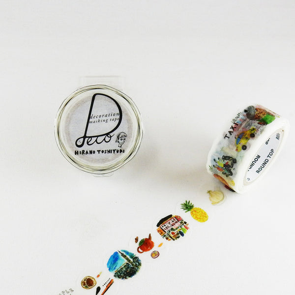 Round Top x Hirano Toshiyuki Washi Tape - Taiwan Travel