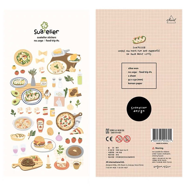 Suatelier Sticker - Food Trip 1