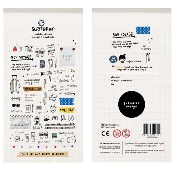 Suatelier Sticker - Travel Note