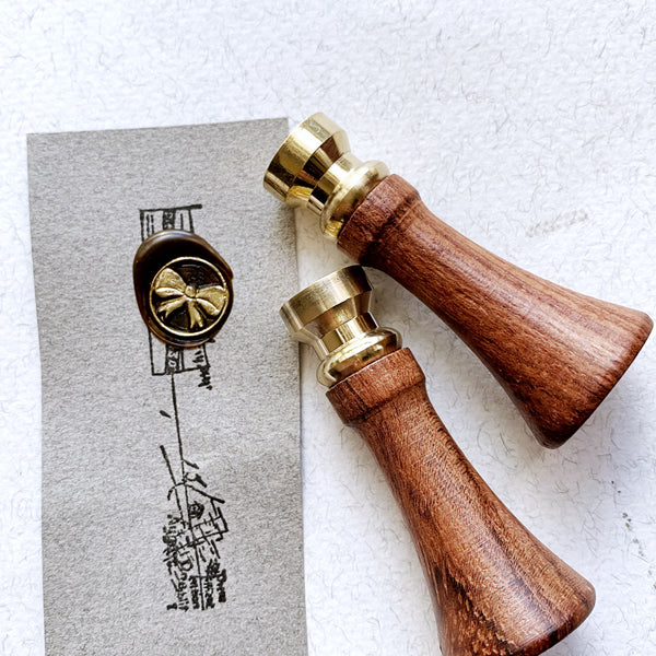 Ribbon Wood Handle Wax Seal Stamp