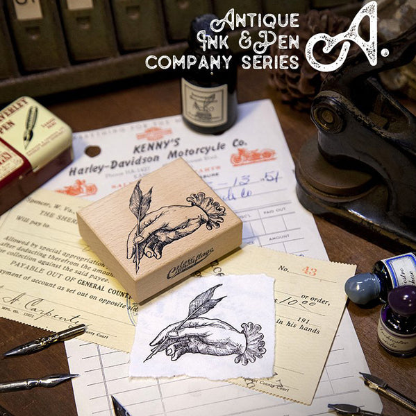 LCN Old Style Company Rubber Stamp Series - Ink&Pen Set A