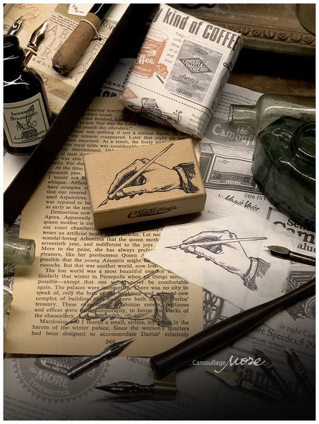 LCN Old Style Company Rubber Stamp Series - Ink&Pen Set C