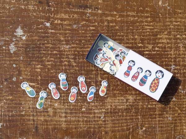 Yonagadou x Classiky Matchbox Stickers