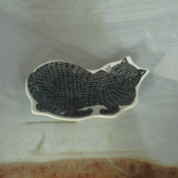 Kata Kata Ceramic Dish - Black Cat