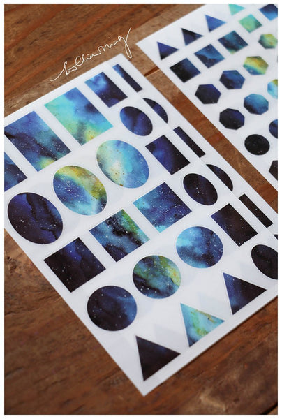 LCN Print-on Stickers Cosmos (Blue)