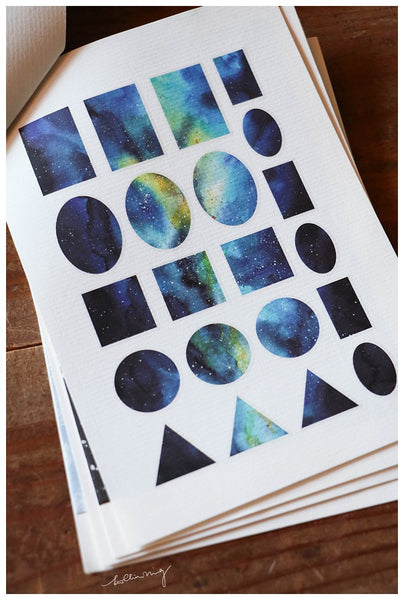 LCN Print-on Stickers Cosmos (Blue)