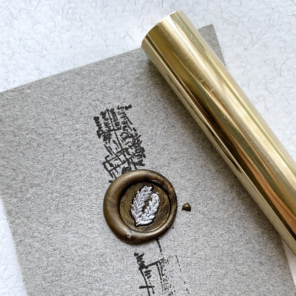 Sprig Brass Wax Seal Stamp - 12mm