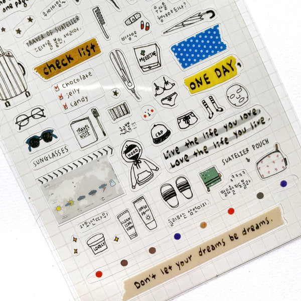 Suatelier Sticker - Travel Note