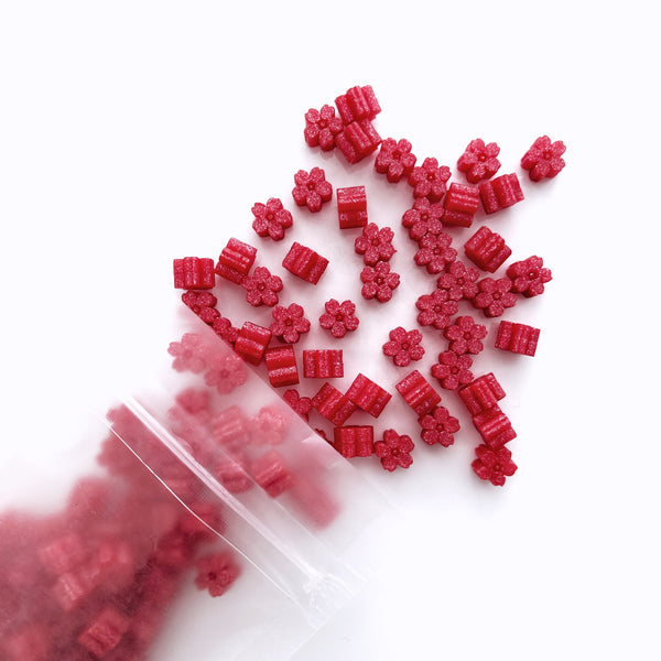 NEW! Glitter Sakura Wax Seal Beads - Red