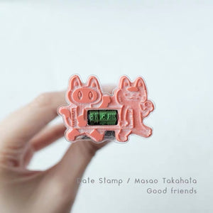 Takahata Good Friends Date Stamp