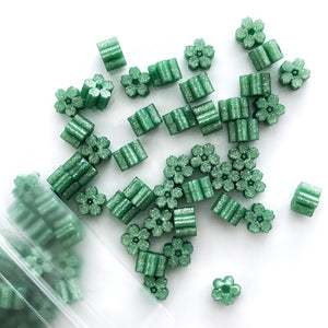 NEW! Glitter Sakura Wax Seal Beads - Green