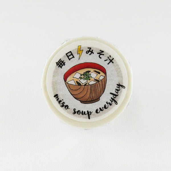 Round Top x Flash Card Washi Tape - Miso Soup Everyday